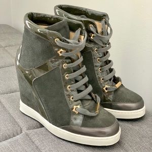 Women’s JIMMY CHOO 132 Panama wedge sneaker